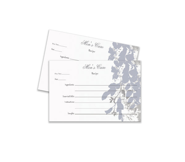 Men's Care Recipe Card by Observations Paper l Printable Download