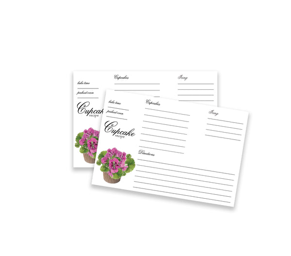 Cupcake Recipe Card