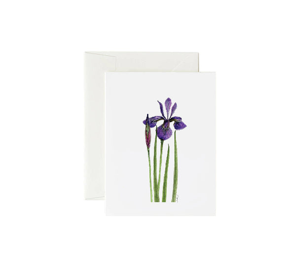 Iris Greeting Card