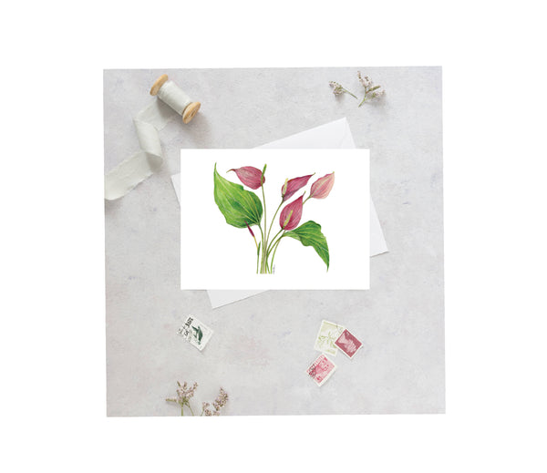 Peace Lily Greeting Card